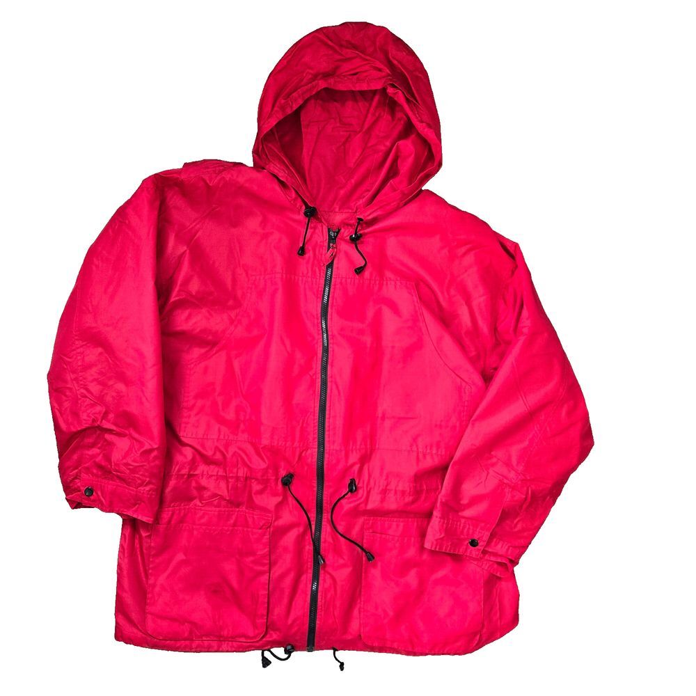 Vtg 90s Silk Mens 2X Heavier Jacket‎ Zip Out Lining  Preppy Sporty Retro FU DA